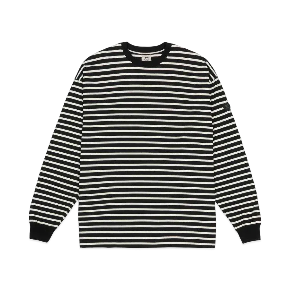 NNBF L/S BODER T-SHIRTS "BLACK"