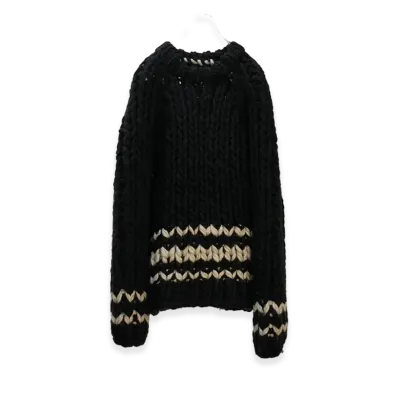 ANCELLM Chunky Knit "Black"