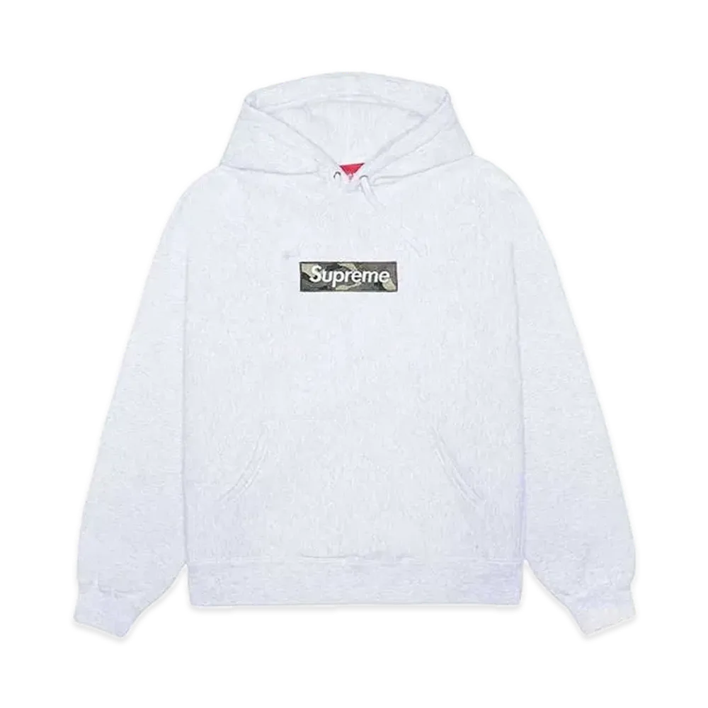 Supreme Box Logo Hooded Sweatshirt "Ash Grey" (23FW)