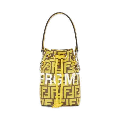 Fragment x FENDI Mon Tresor FF Fabric Mini Bag "Yellow"