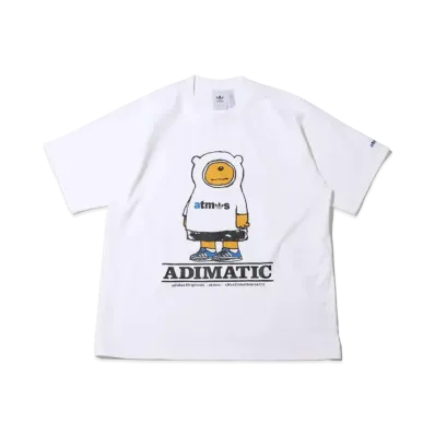 adidas atmos ADIMATIC atmos Blue TEE "White"