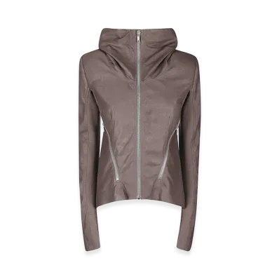Rick Owens Women's zipped Naska Biker Jacket "Brown"