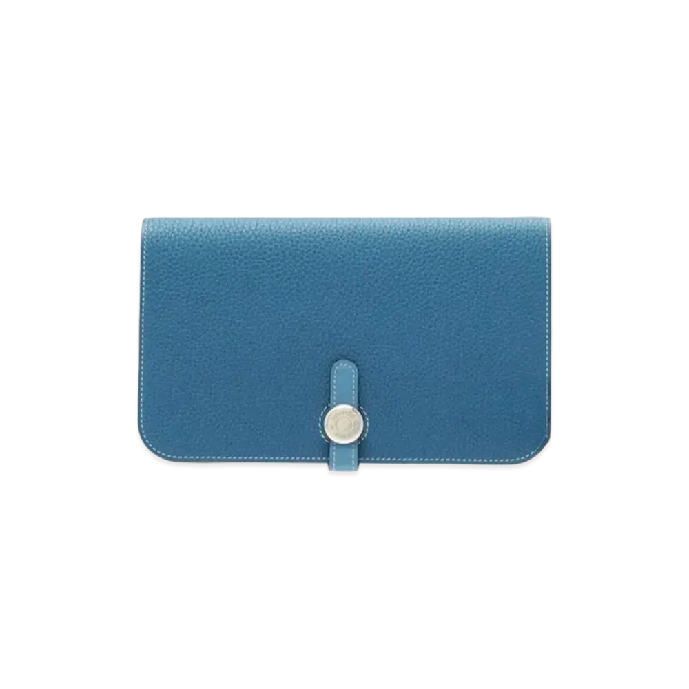 Hermes Dogon GM Togo "Cobalt/Blue Jean/Silver"