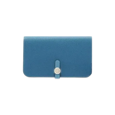 Hermes Dogon GM Togo "Cobalt/Blue Jean/Silver"