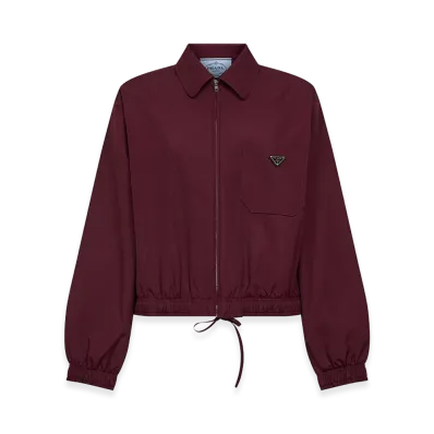 PRADA Women's Logo Jacket "Bordeaux"