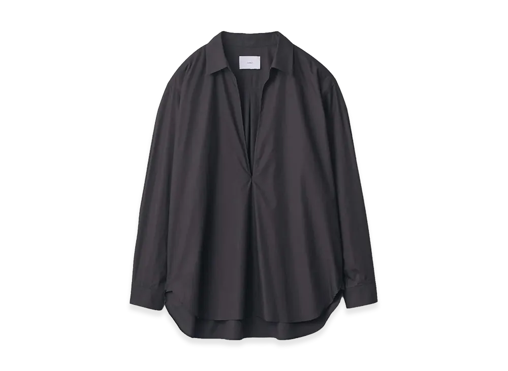 ssstein Pima Cotton Oversized Skipper Shirt "Black"
