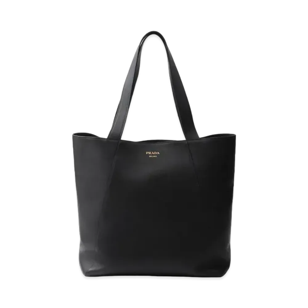 PRADA Leather Tote Bag "Black"