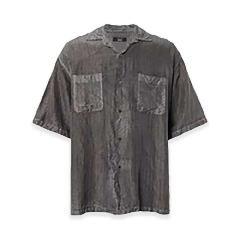 COMME des GARCONS HOMME Cupra Stripe Half Sleeve Shirt "Gray"