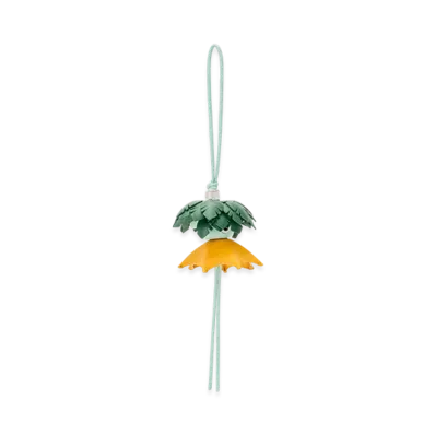 LOEWE Palm Puzzle Charm "Turquoise/Yellow"