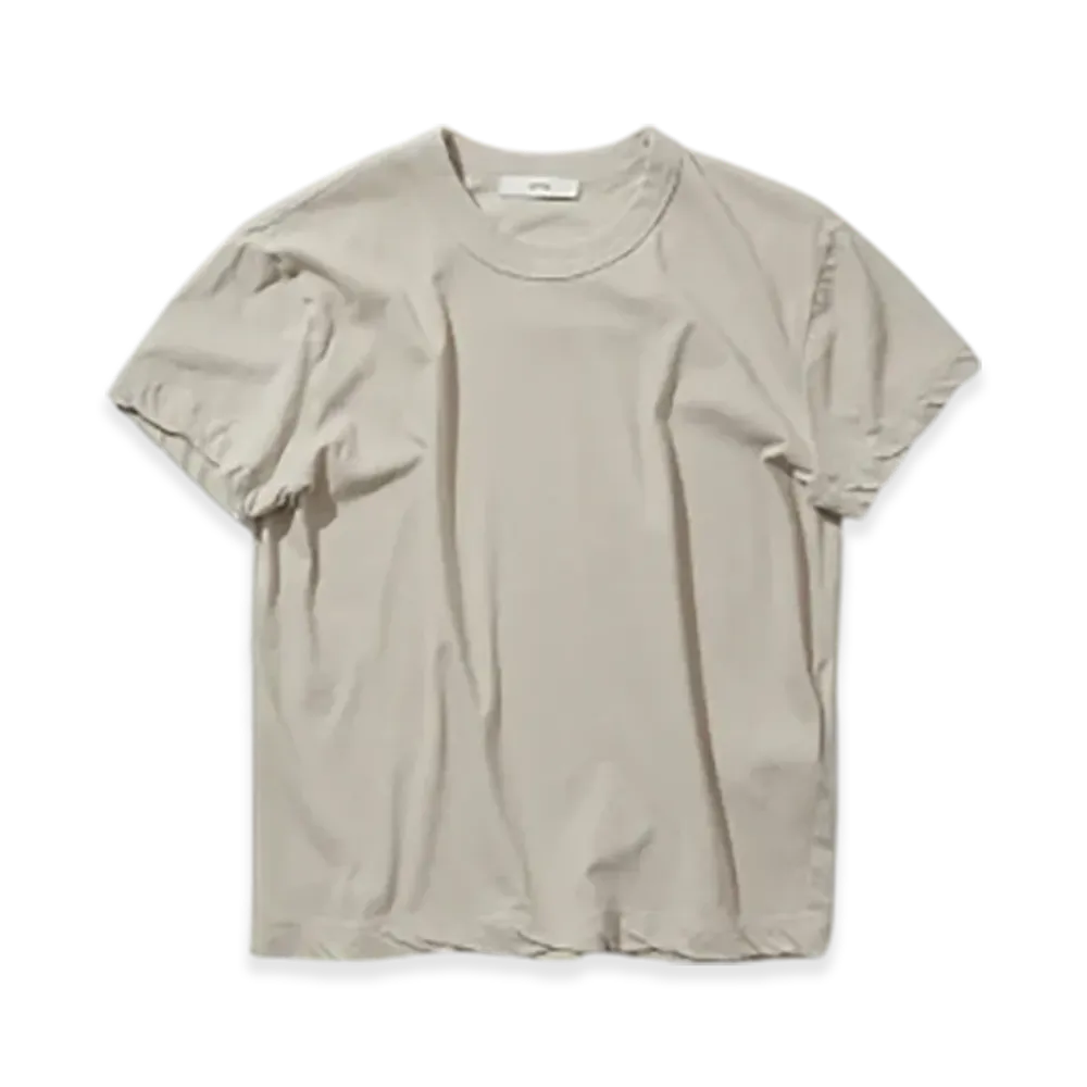 ATON Fresca Single Jersey Compact T-Shirt "Beige"