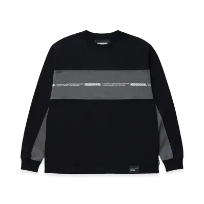 NEIGHBORHOOD Two-Tone Crewneck LS "Black"