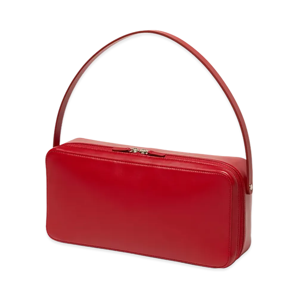 AURALEE Leather Square Bag Made By Aeta "Red"