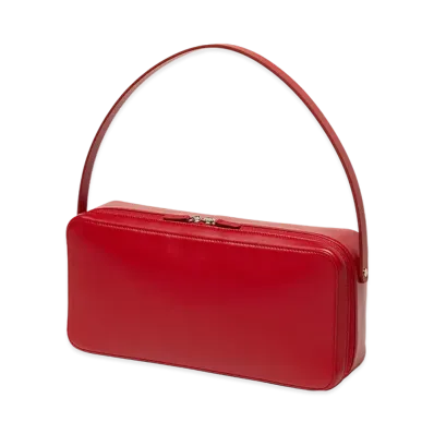 AURALEE Leather Square Bag Made By Aeta "Red"