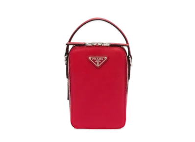 PRADA Brique Saffiano Leather Bag "Red"