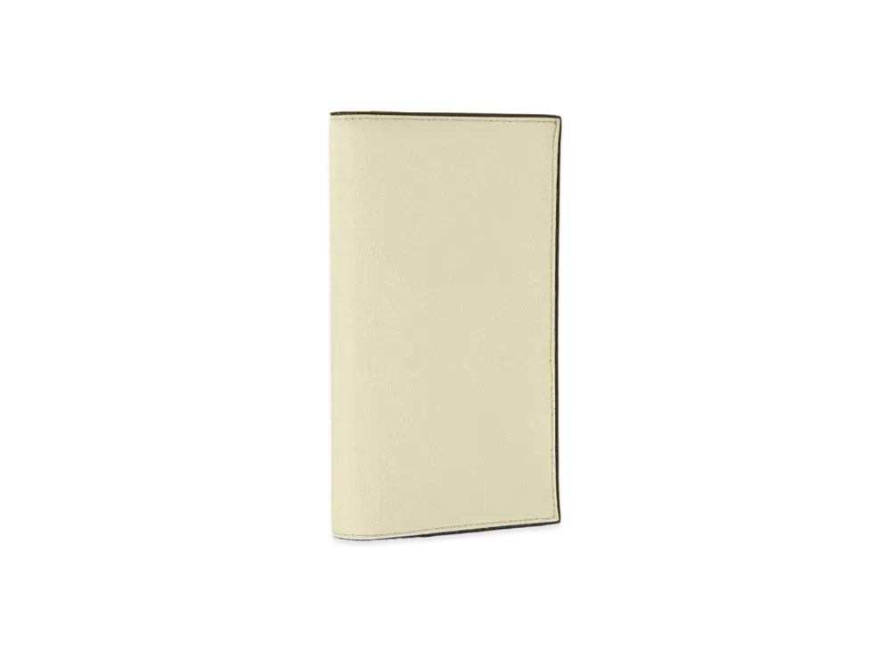 Valextra Wallet 14 Card With Coin Purse "White"