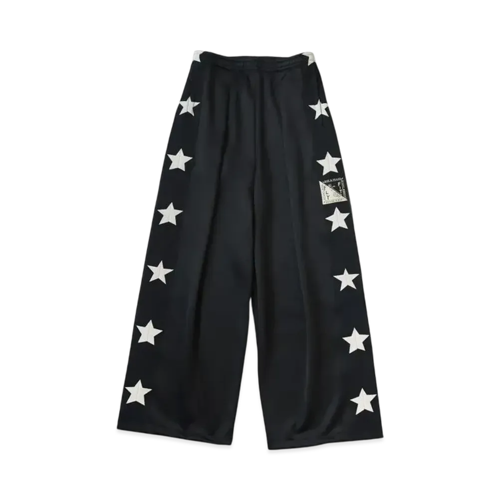 KAPITAL Smooth Jersey Stunt Man Woman Buggy Track Pants "Navy"
