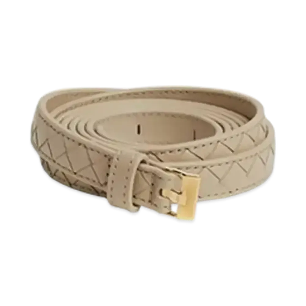 Bottega Veneta Watch Double Belt "Ecru"