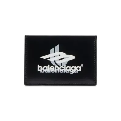 BALENCIAGA Cash Mini Wallet Box "Black/White"
