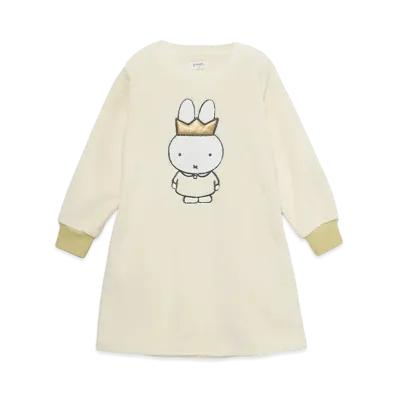 graniph x Miffy Crown Kids Fleece One Piece "Off White"