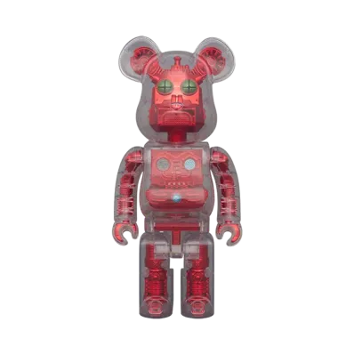 MEDICOM TOY "BEARBRICK" Bearbrick Hxs (Hirota Saigansho) Metallic Red 400%