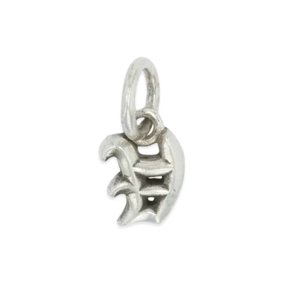 Chrome Hearts Alphabet Stack Charm V Initial Charm "Silver"
