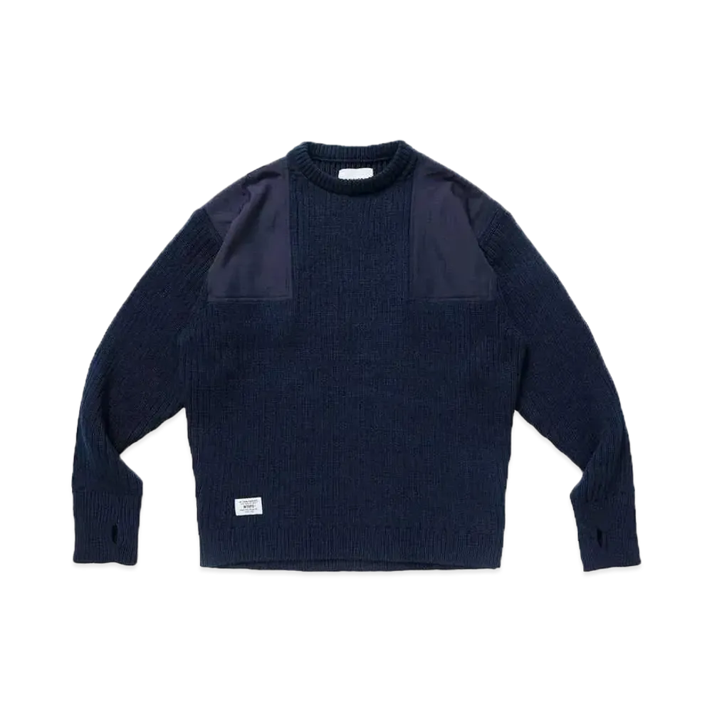 WTAPS Commander / Sweater / Poly "Navy"