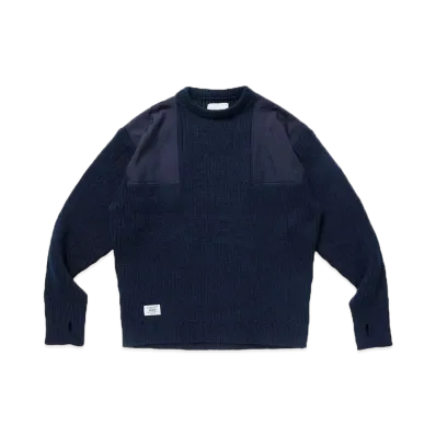 WTAPS Commander / Sweater / Poly "Navy"