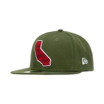 Stussy Wish You Were Here New Era Cap "Army"
