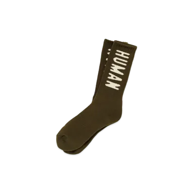 HUMAN MADE HM Logo Socks "Olivedrab"