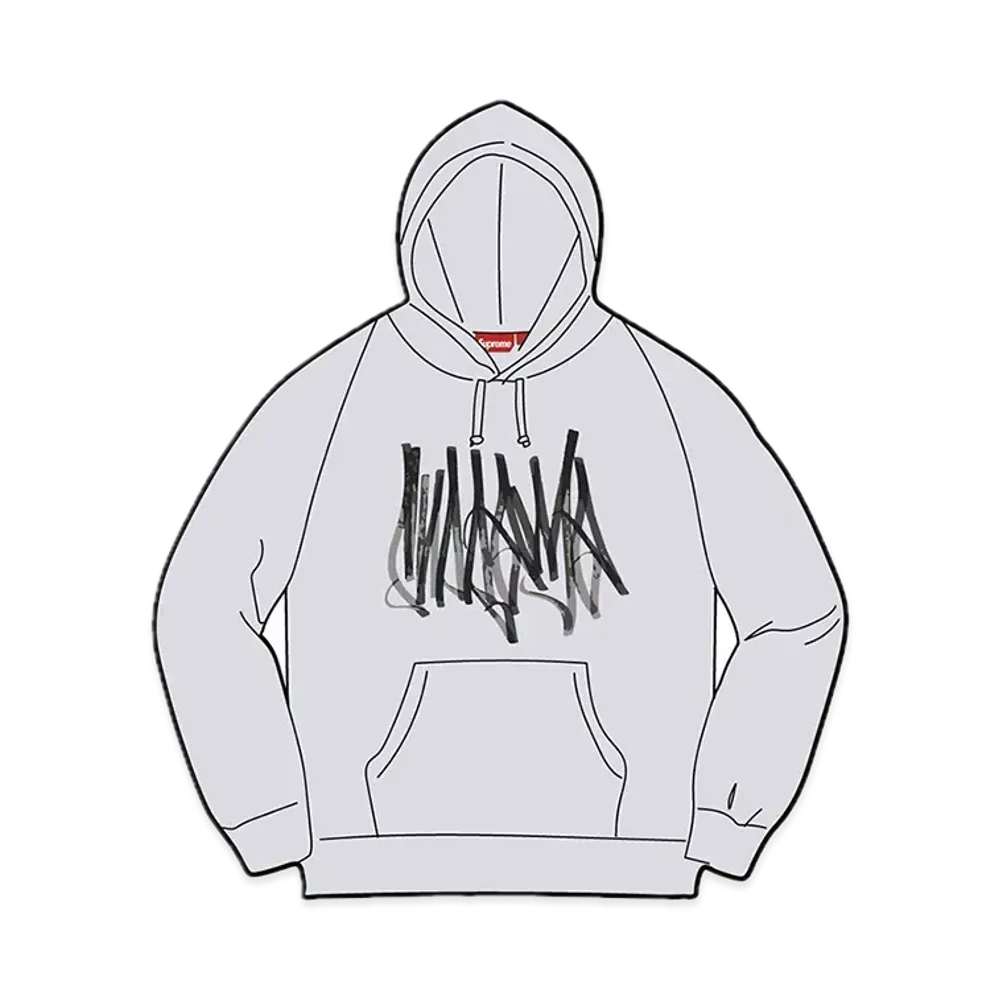 Supreme Tag Hooded Sweatshirt "Ash Grey"