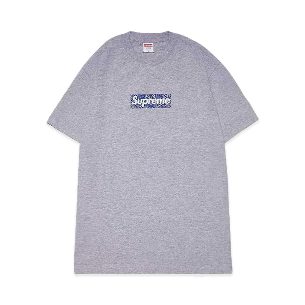 Supreme Bandana Box Logo Tee "Grey"