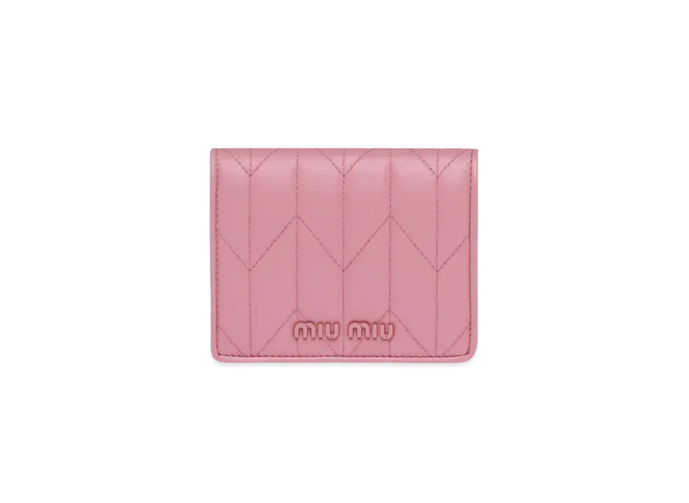 MIU MIU Nappa Leather Wallet "Pink"