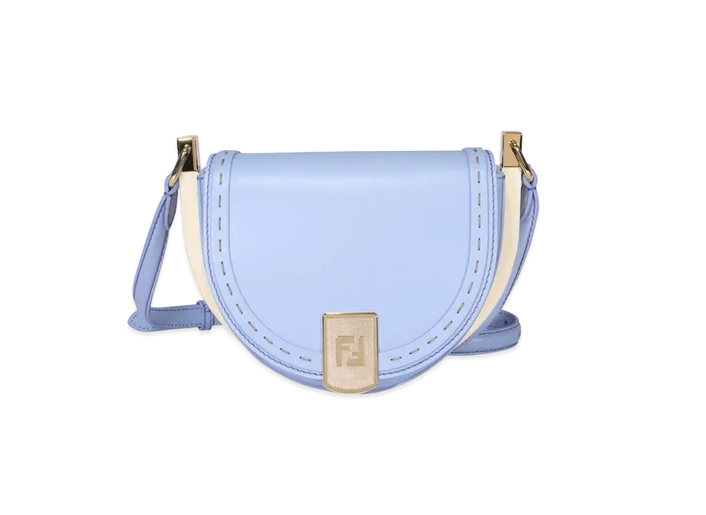 FENDI Moonlight Leather Bag "Light Blue"