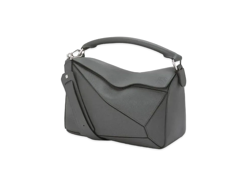 LOEWE Puzzle Bag In Soft Grained Calfskin "Anthracite"