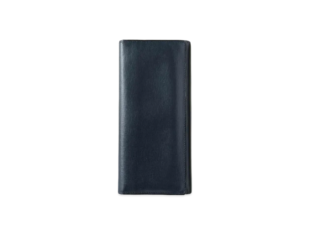 Valextra Wallet With Coin Purse 8 Cards "Navy"