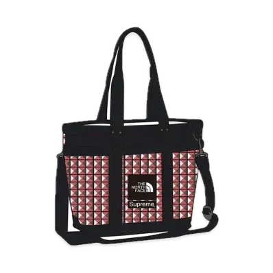 Supreme x The North Face Studded Explore Utility Tote. 17L. "Red" NM82125I / NF0A5IR1