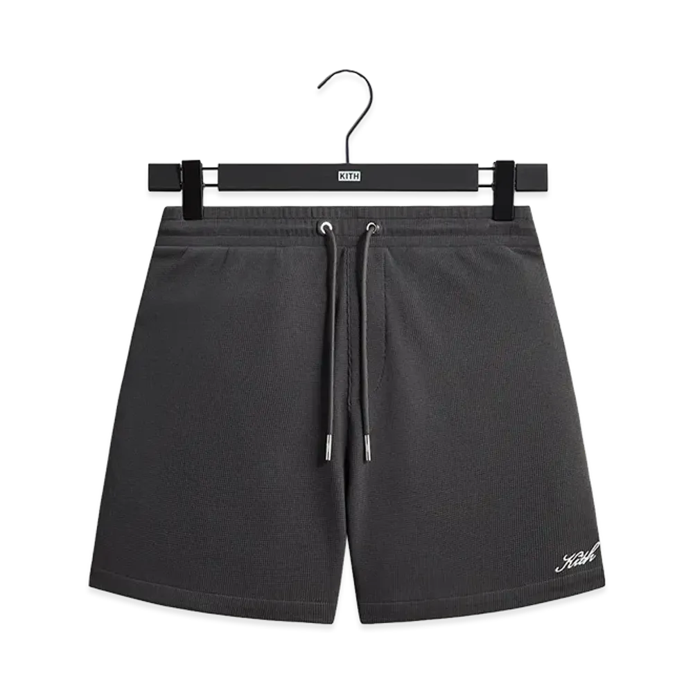 Kith Micro Waffle Graham Short "Carbon"