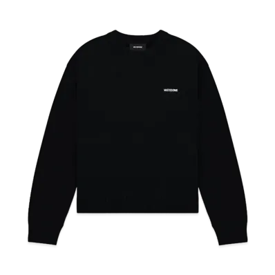 WE11DONE Logo Knit Sweater "Black"