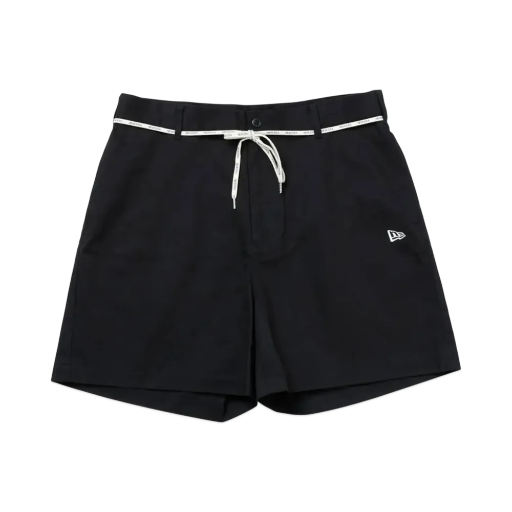 NEW ERA Chino Shorts Shoelace Belt "Black"