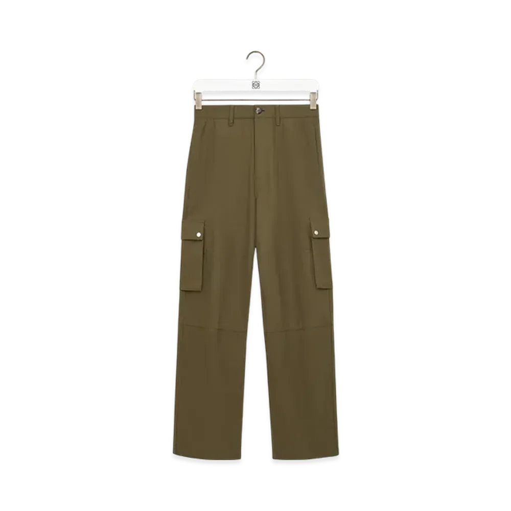 LOEWE Cargo Trousers "Khaki Green"