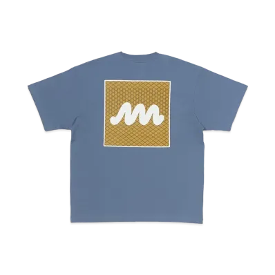 VANS x MIN-NANO Waffle Square Tee "Slate Blue"