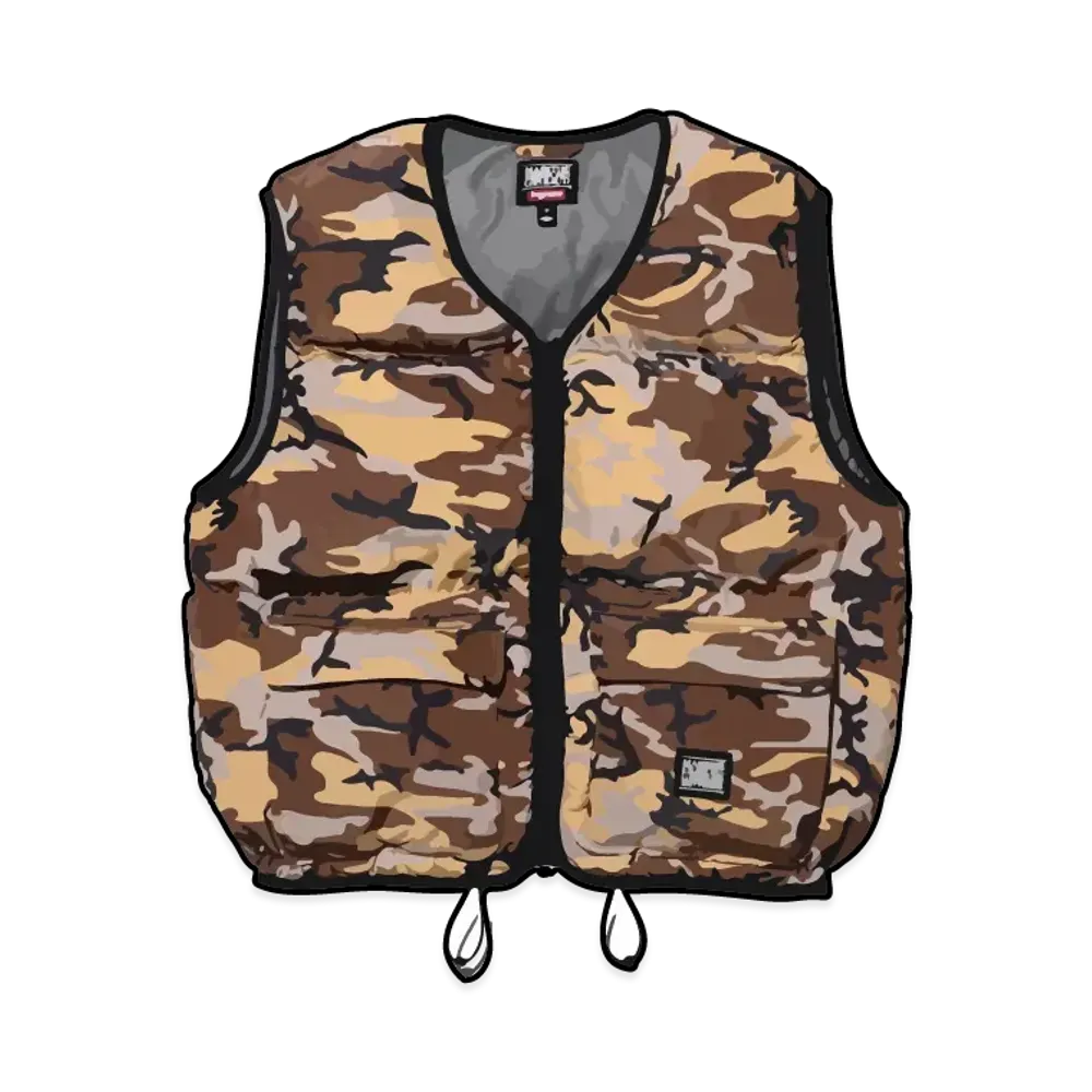 Supreme x Marithe + Francois Girbaud Down Puffer Vest "Camo"