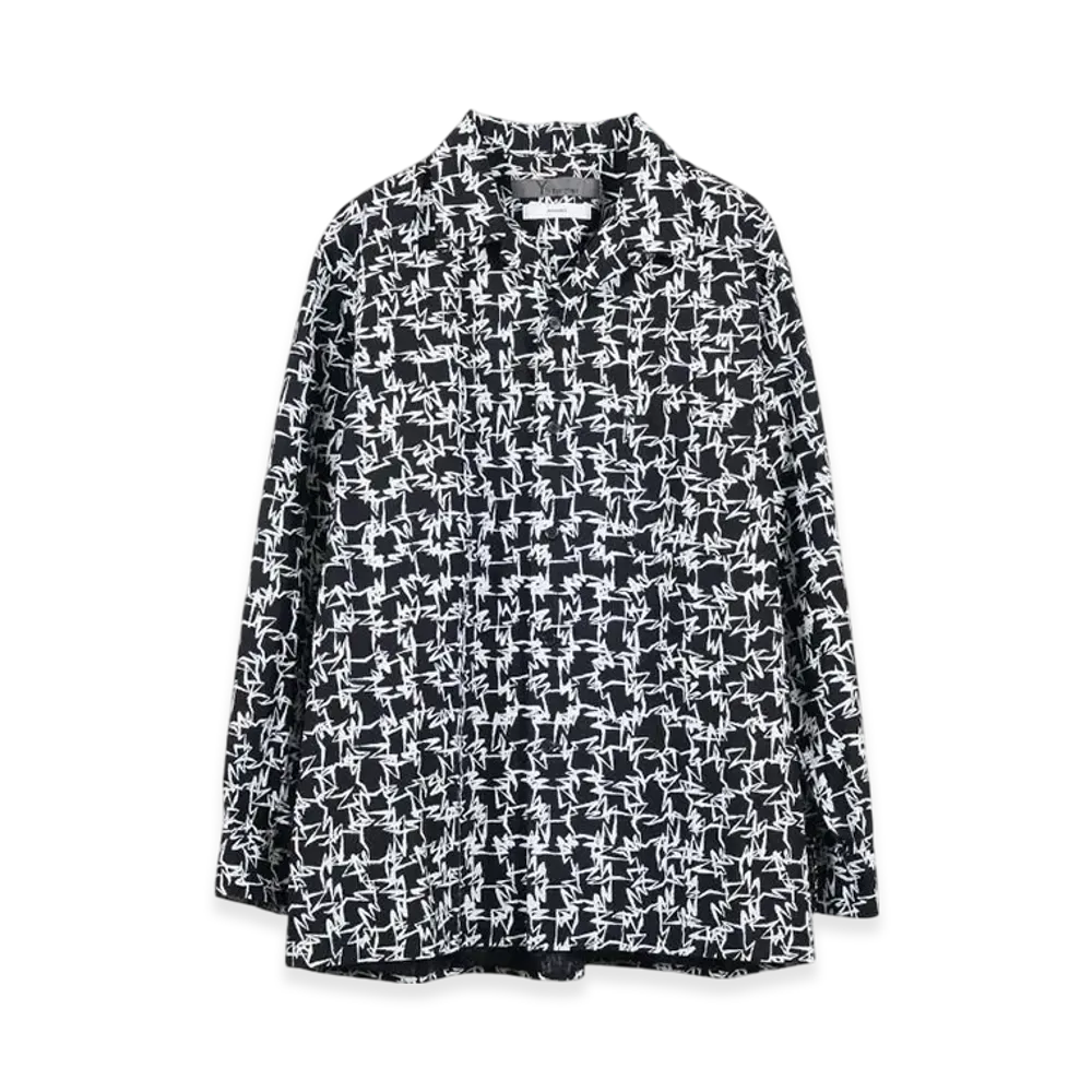 MASSES x Y's for men Open Collar Shirt "Navy"