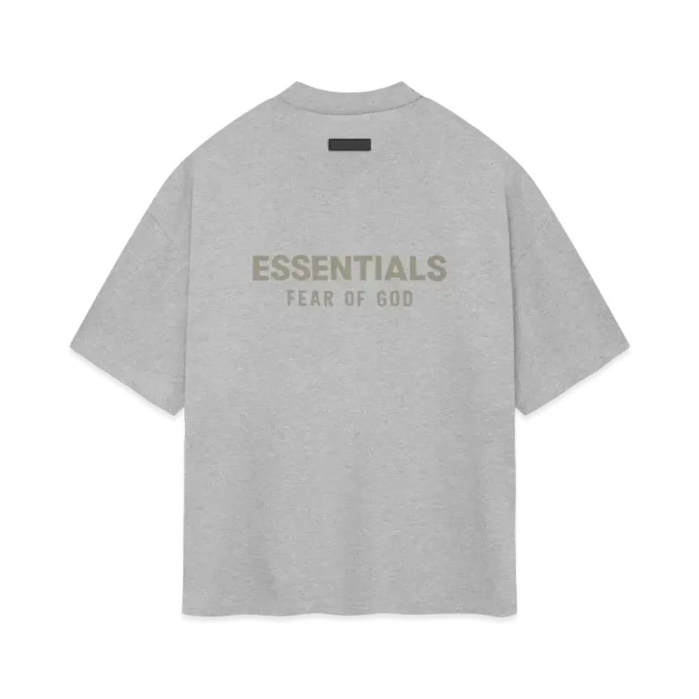 FEAR OF GOD ESSENTIALS V-neck T-shirt "Light Heather Grey"