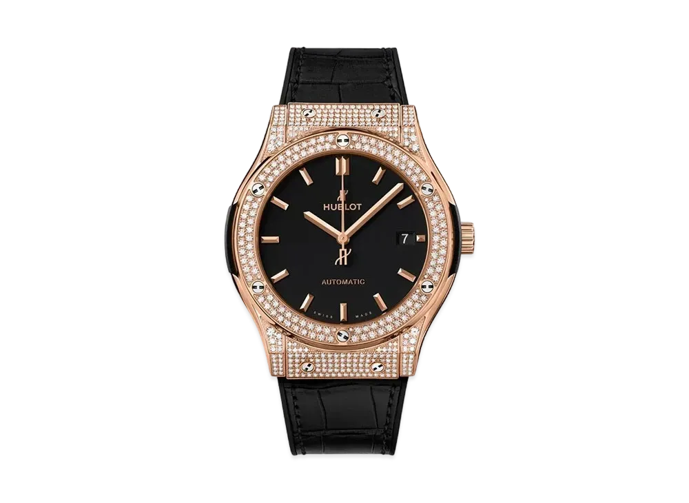 HUBLOT Classic Fusion King Gold Pave 45mm