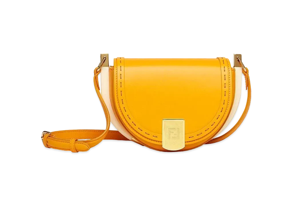 FENDI Moonlight Leather Bag "Orange"