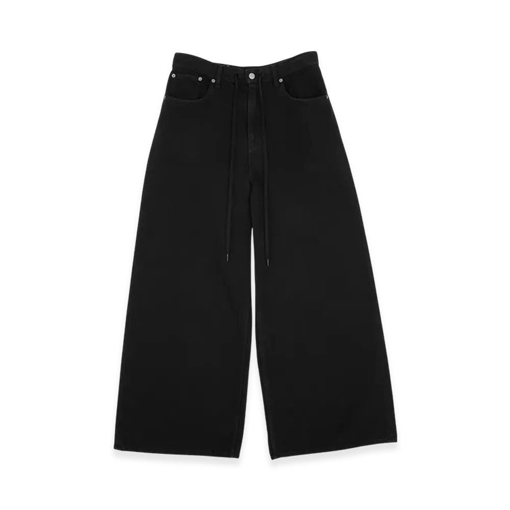MM6 Maison Margiela Women's Lightweight Denim 5 Pocket Trousers "Black"