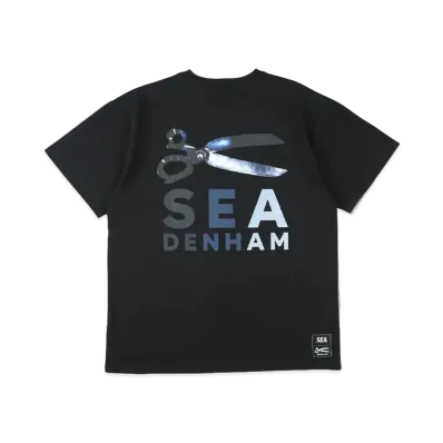 WIND AND SEA x DENHAM (SEA DENHAM) Razor Tee "Black"