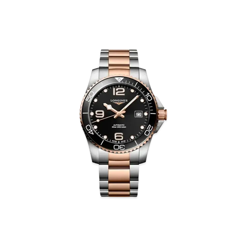 Longines Hydro Conquest 41.00mm "Black Sun Ray/Stainless Steel/Ceramic" L3.781.3.58.7