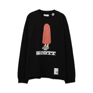 Maison MIHARA YASUHIRO SCOTT Printed Long Sleeve T-Shirt "Black"